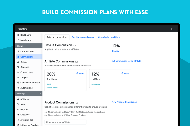 Set up and manage a custom-branded affiliate program with Goaffpro Affiliate Marketing, a Webflow app. Increase visibility, drive sales, and expand your customer base with seamless integration and high-performance referral tracking. Ideal for Webflow ECommerce Store owners looking to leverage affiliate and influencer marketing effectively.