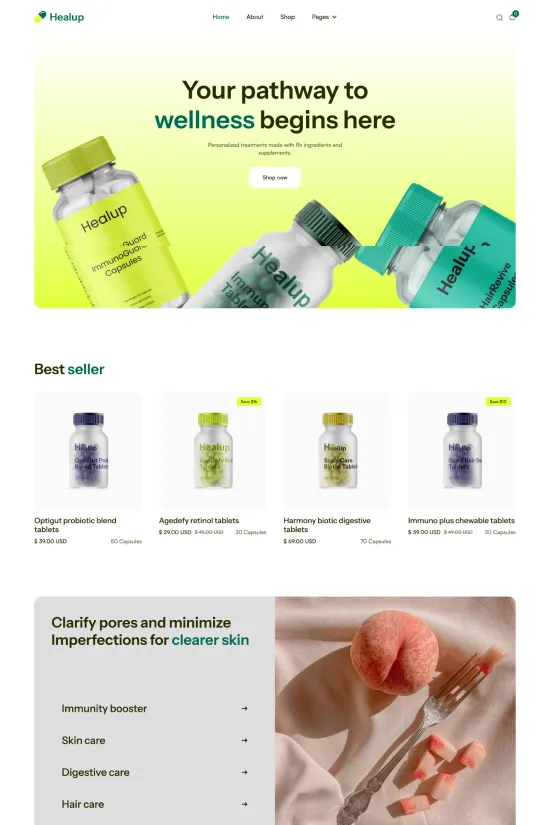 Creative Ecommerce Webflow website template