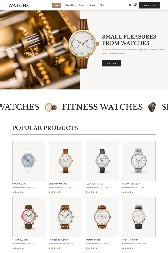 Fashion Retail Black Minimalistic Webflow website template