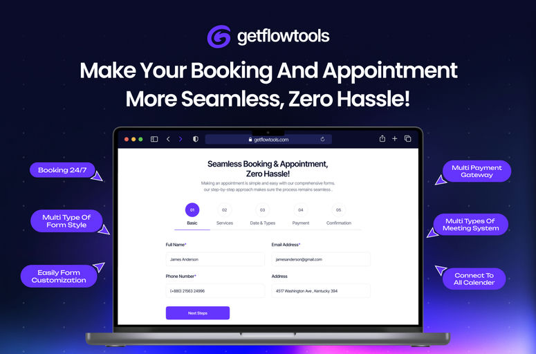 Enhance your Webflow website with Getflowtools, a versatile app for seamless appointment management. Enjoy customizable forms, automated reminders, and detailed reports to streamline scheduling. Ideal for Webflow designers seeking efficiency and user-friendly booking solutions.