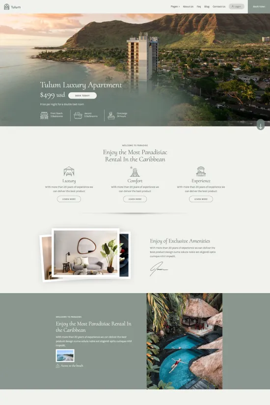 Sophisticated Minimalistic Real Estate Webflow website template