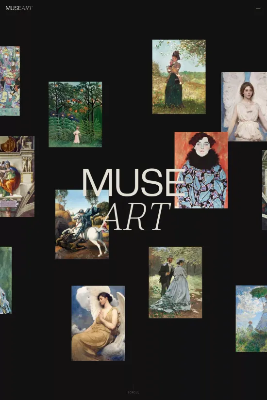 Art Galleries Dark Minimal Webflow Website Template