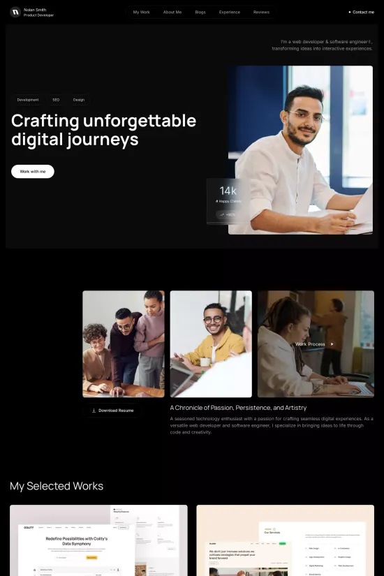 Technology Dark Product Developer Modern Webflow Website Template