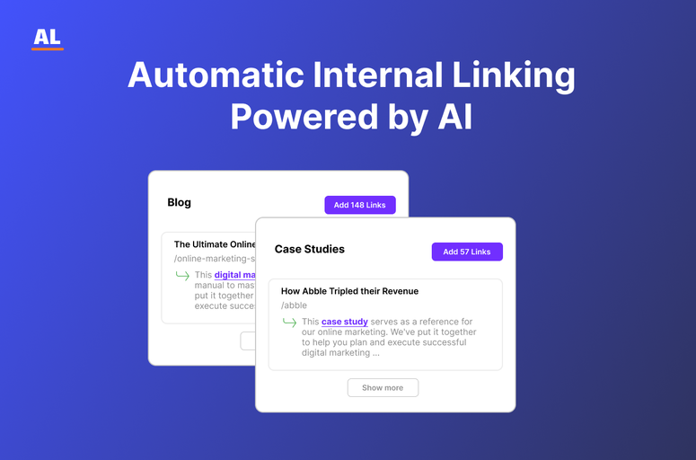 Optimize your internal linking strategy with AutoLink.ai, the AI-powered Webflow app. Enhance efficiency, increase organic traffic, and streamline linking processes with features like AI Link Recommendations and Bulk Linking. Improve SEO performance and user experience seamlessly with Webflow integration.