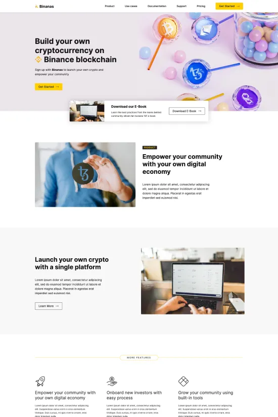 Technology Light Yellow Clean Webflow Website Template