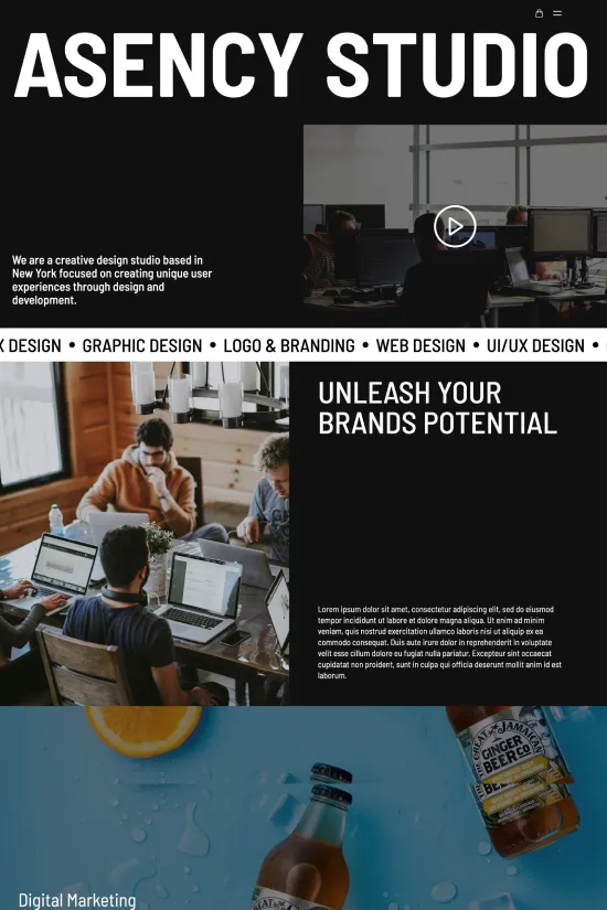 Marketing Dark Modern Webflow Website Template