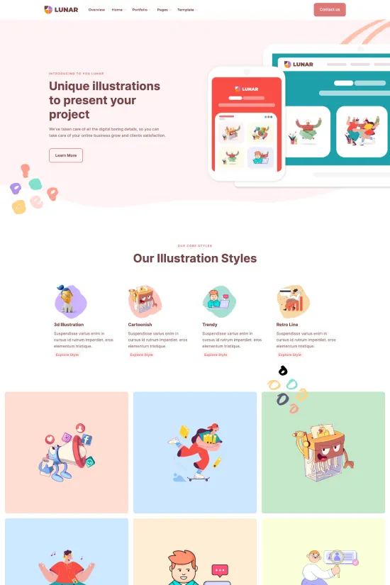 Art Modern Off-White Webflow website template