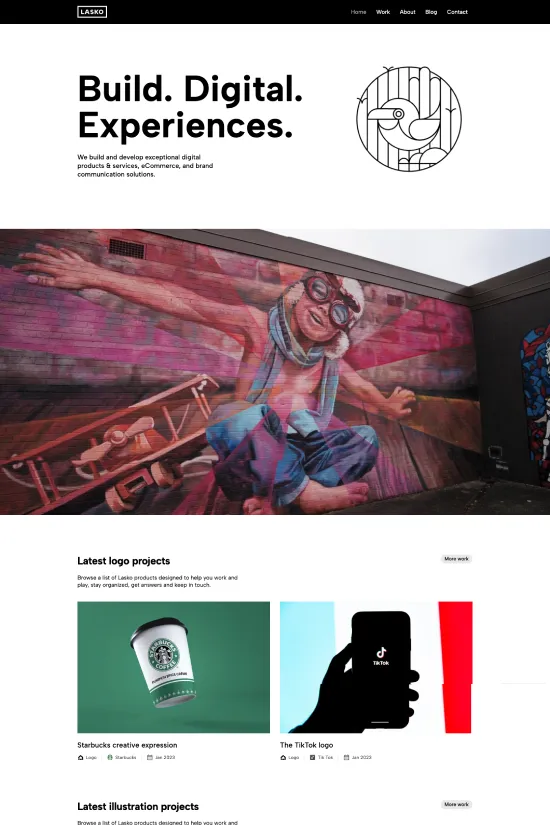Creative Portfolios Black Modern Webflow Website Template