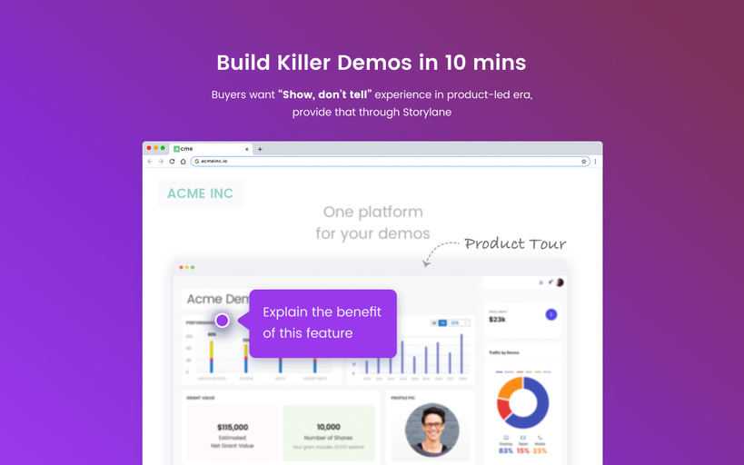 Optimize product demos and tours with Storylane, a powerful Webflow app for B2B teams. Create interactive tours, email campaigns, and demos effortlessly. Enhance user experience and boost sales with valuable insights and integrations.