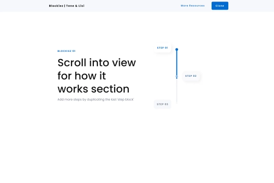 How it Works Timeline Scroll Animation Webflow cloneable