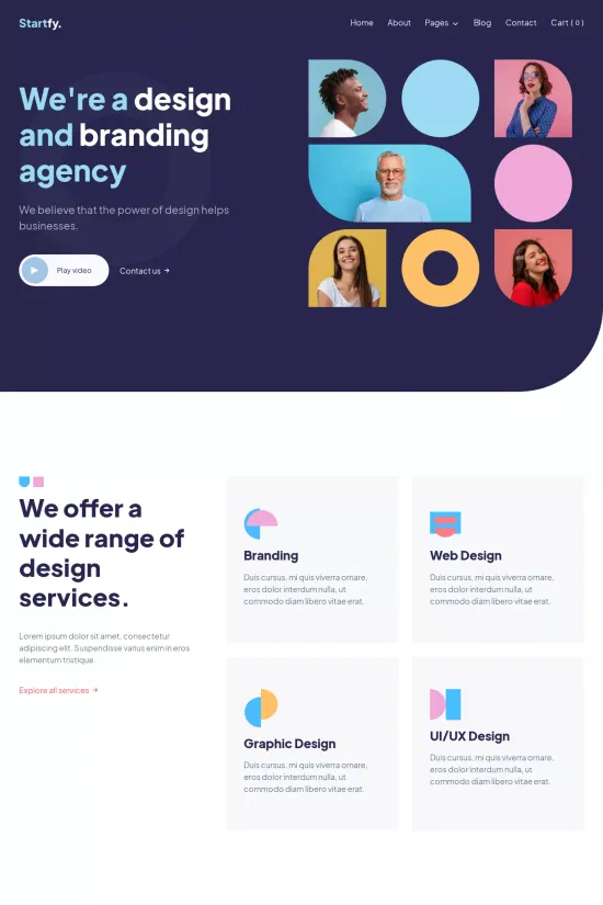 Clean Professional Marketing Rounded Webflow Website Template