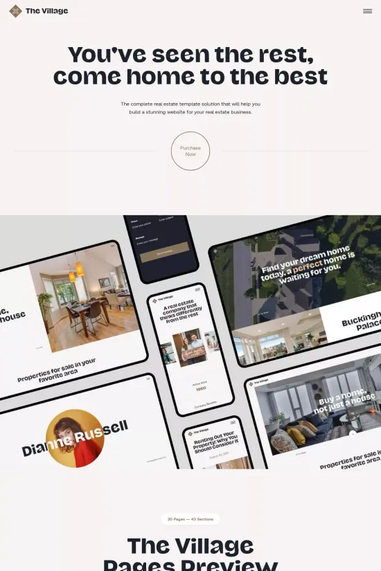 Professional Home Services Modern Elegant Webflow website template.