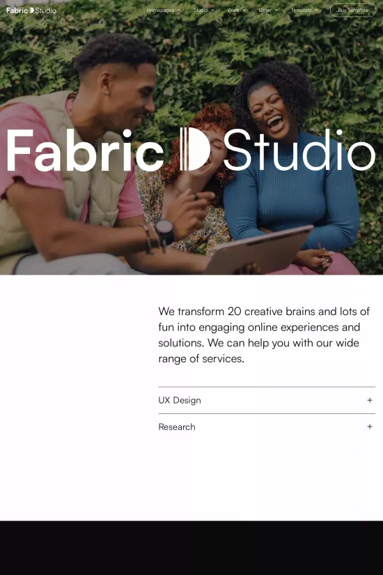 Minimalist Black and White Designer Portfolio Webflow Website Template