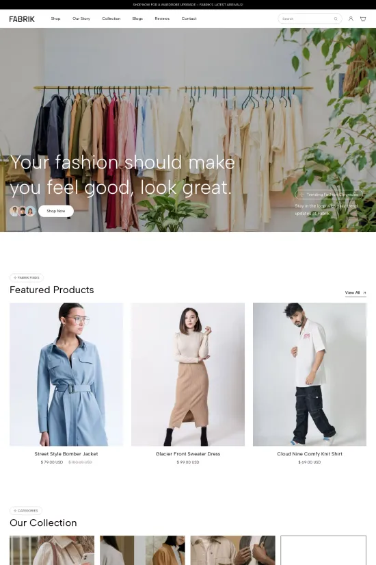 Boutique Elegant White Webflow Ecommerce Website Template